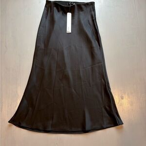Aqua Elegant Black Maxi Skirt SZ XS NWT